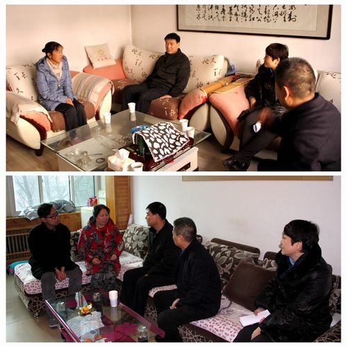 建設(shè)集團(tuán)聯(lián)合黨委副書記、紀(jì)委書記、工會(huì)主席侯本英為銅煤公司困難職工送來冬日溫暖