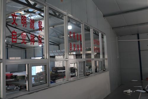 礦建二公司冶坪項目部職工食堂改造完成